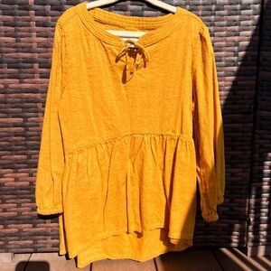 Girls Mustard Top